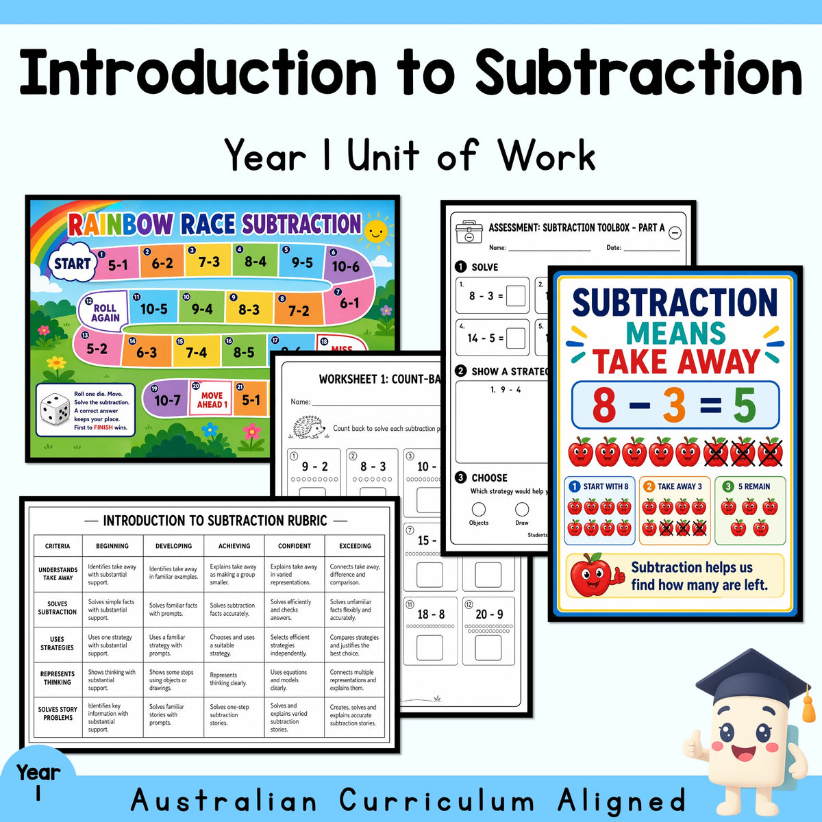 Introduction to Subtraction – Year 1 — cover