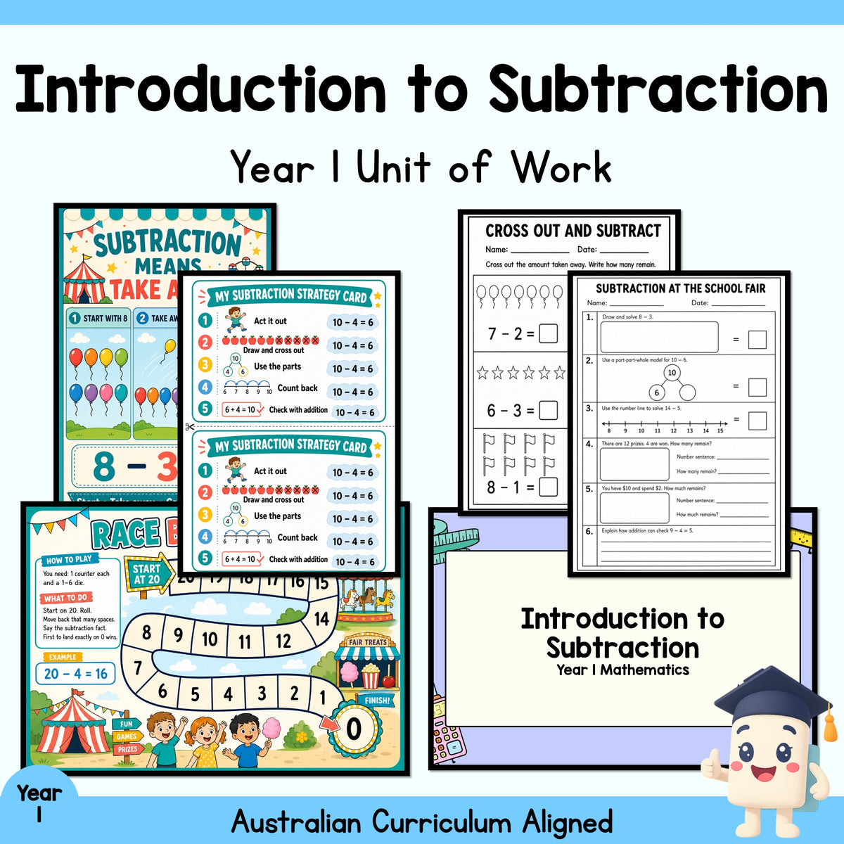 Introduction to Subtraction – Year 1 — cover