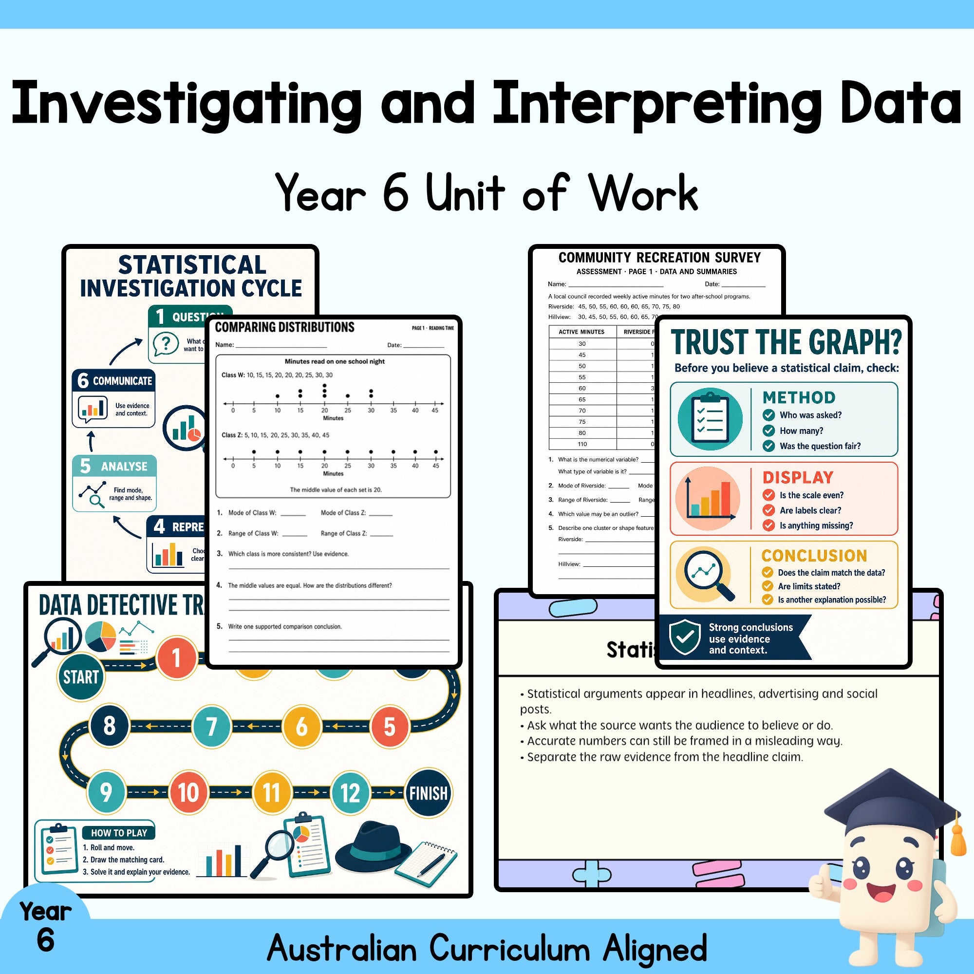 Investigating and Interpreting Data – Year 6