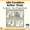 Julia Donaldson Author Study & Book Units | Foundation–Year 2 English Bundle cover showing every included unit
