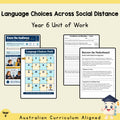 Language Choices Across Social Distance - Year 6 — cover