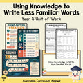 Less Familiar Words — Year 5