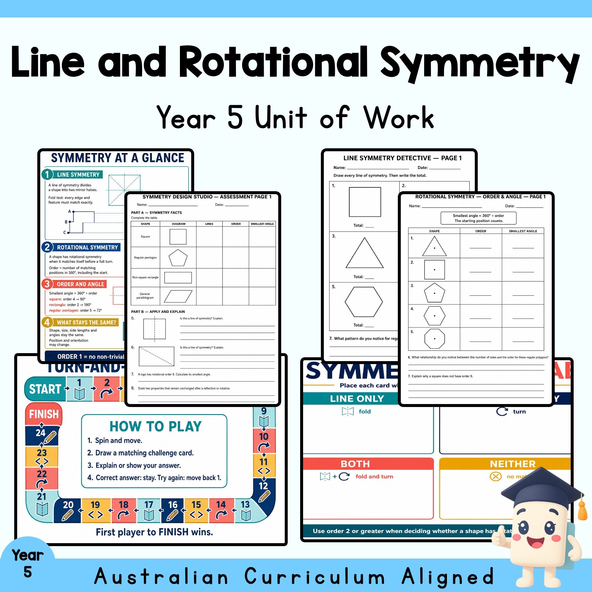 Line and Rotational Symmetry – Year 5