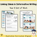 Linking Ideas in Informative Writing - Year 6 — cover