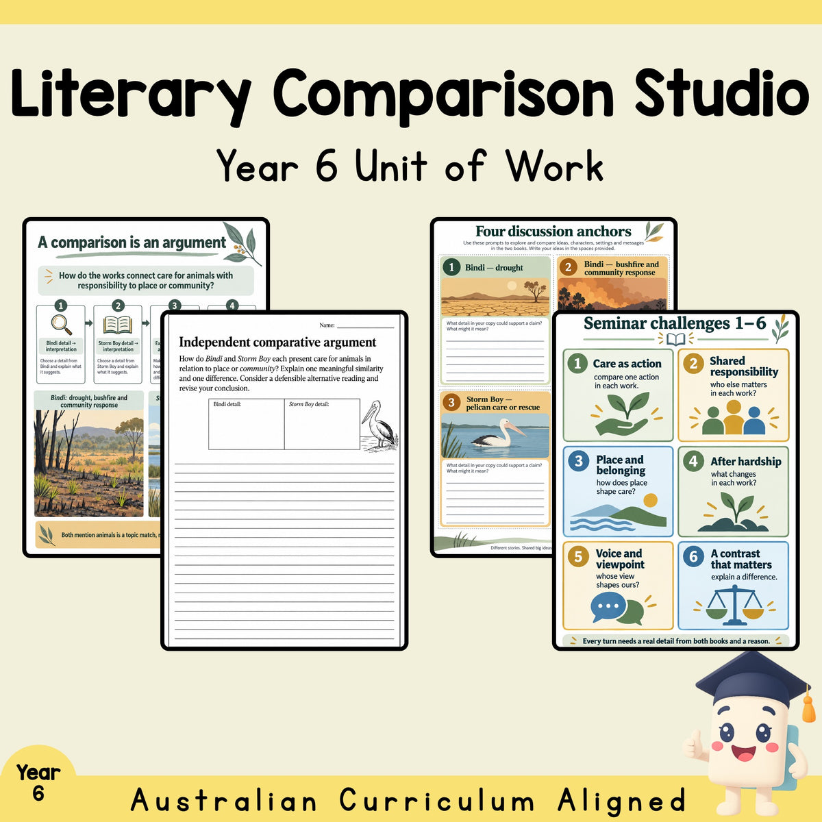 Literary Comparison Studio - Year 6 — cover