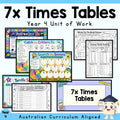 7 Times Tables Year 4 Unit Pack: Multiplication and Division Facts