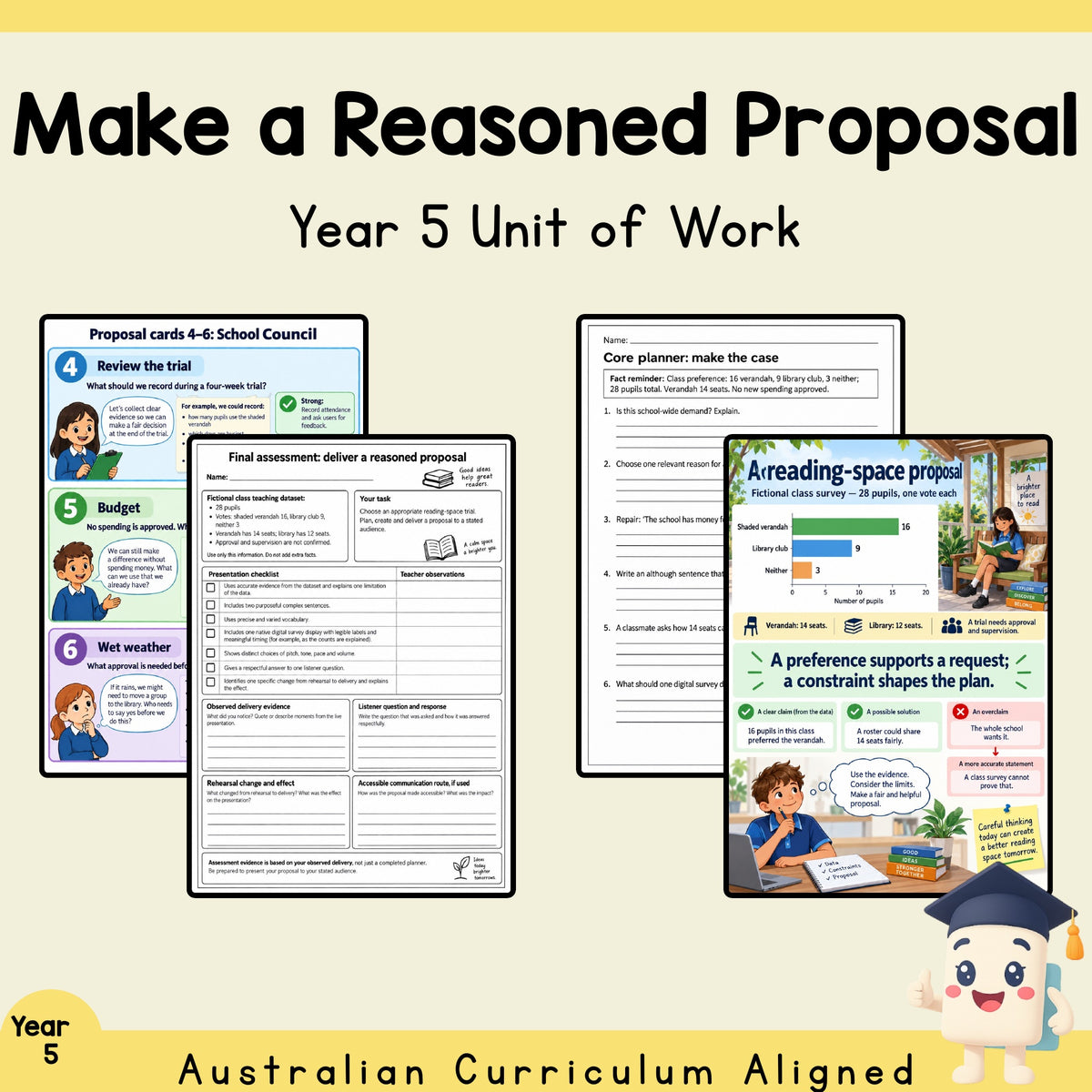 Make a Reasoned Proposal – Year 5 English Unit — cover
