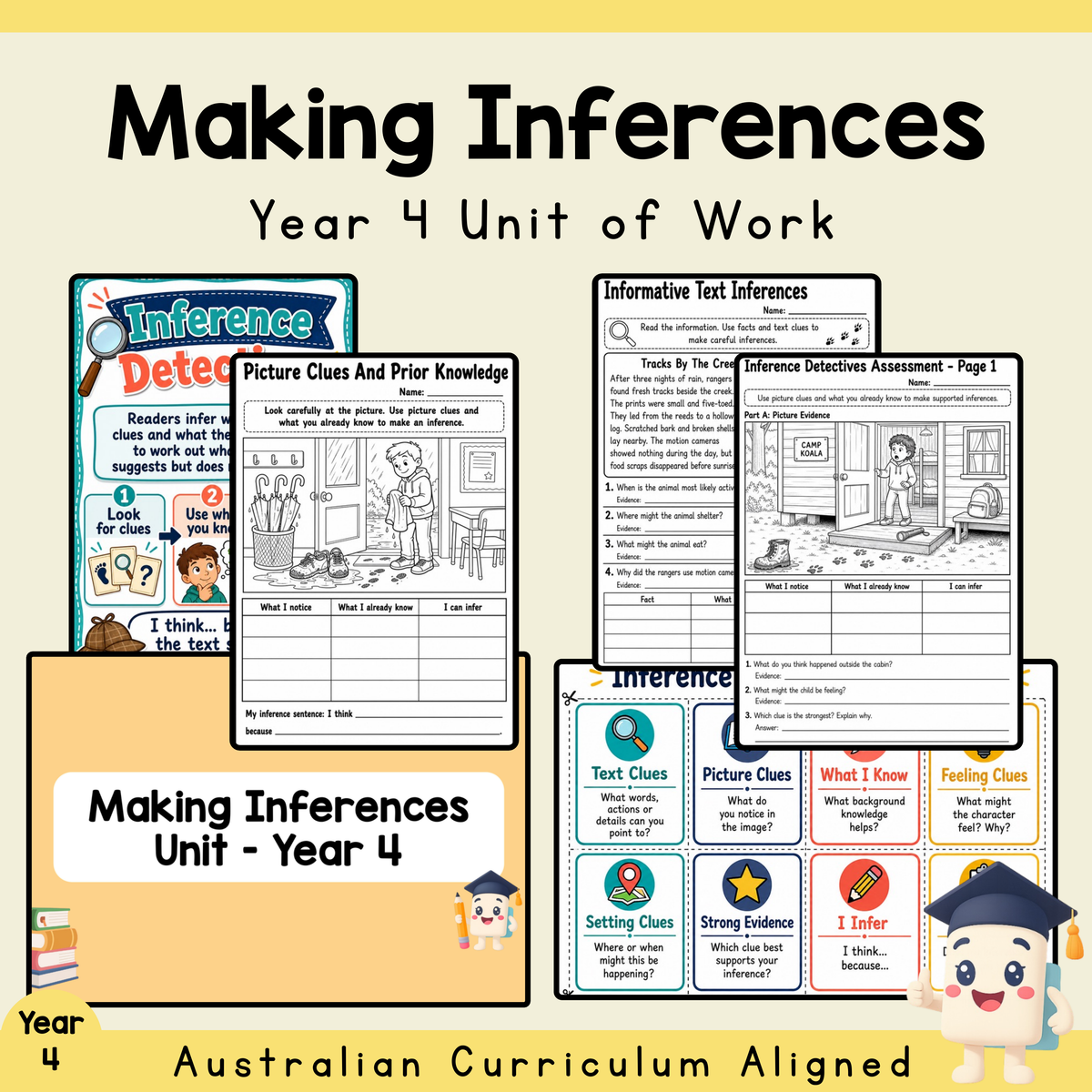 Year 4 Making Inferences Unit | Worksheets, Games & Assessment