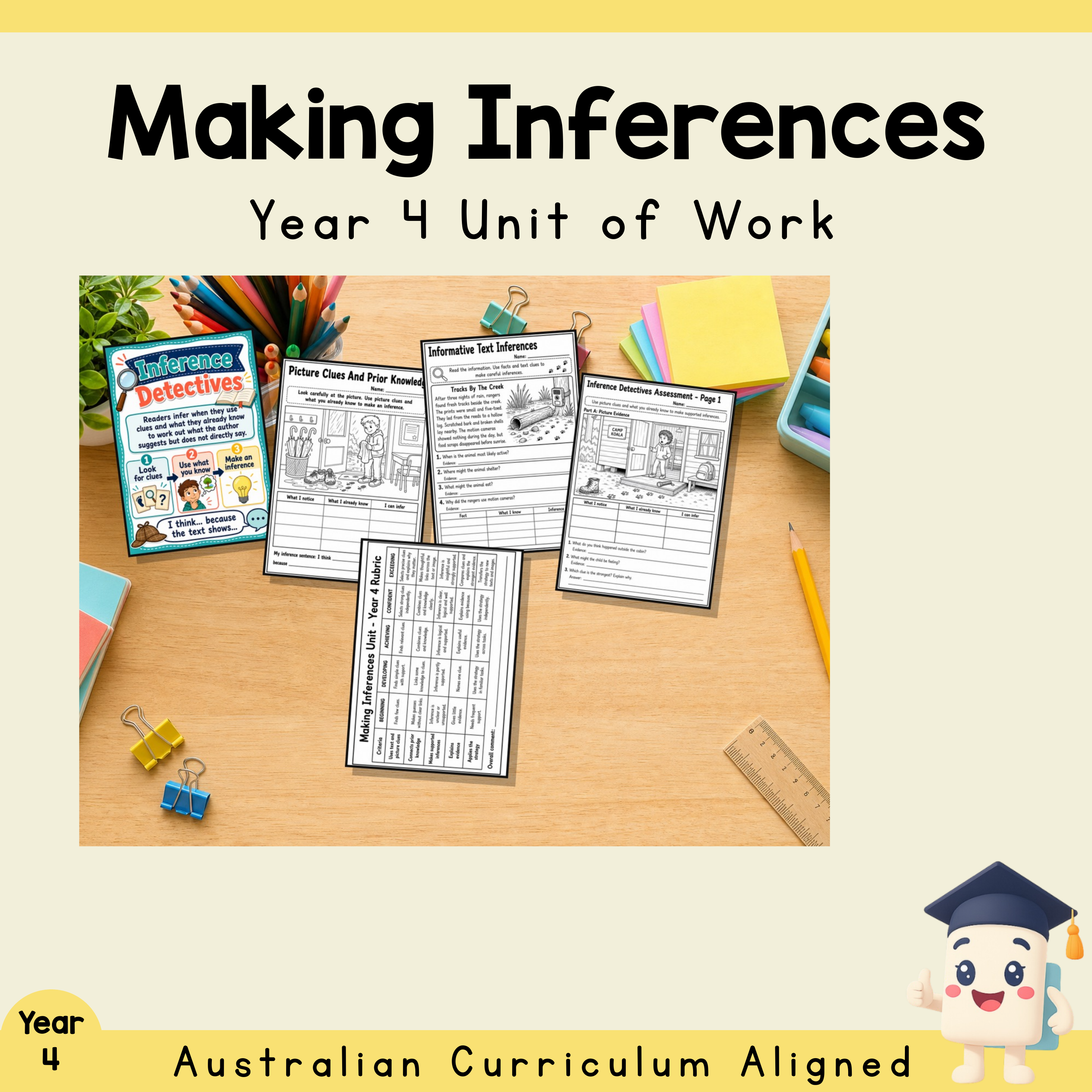 Year 4 Making Inferences Unit | Worksheets, Games & Assessment