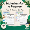 Materials for a Purpose - Year 4 Science — cover