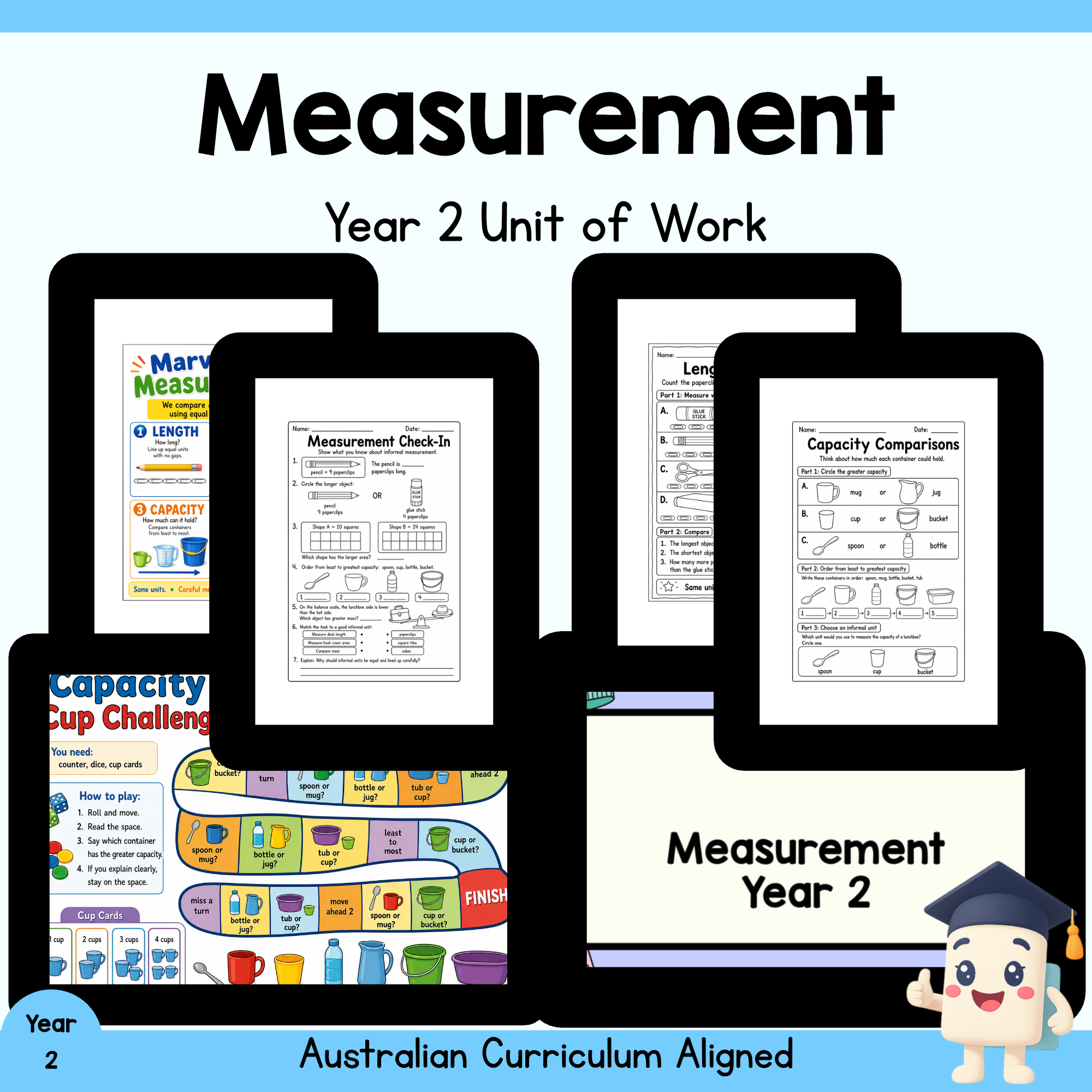 Year 2 Measurement Unit | Worksheets, Games & Assessment