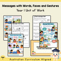 Messages with Words, Faces and Gestures - Year 1 — cover