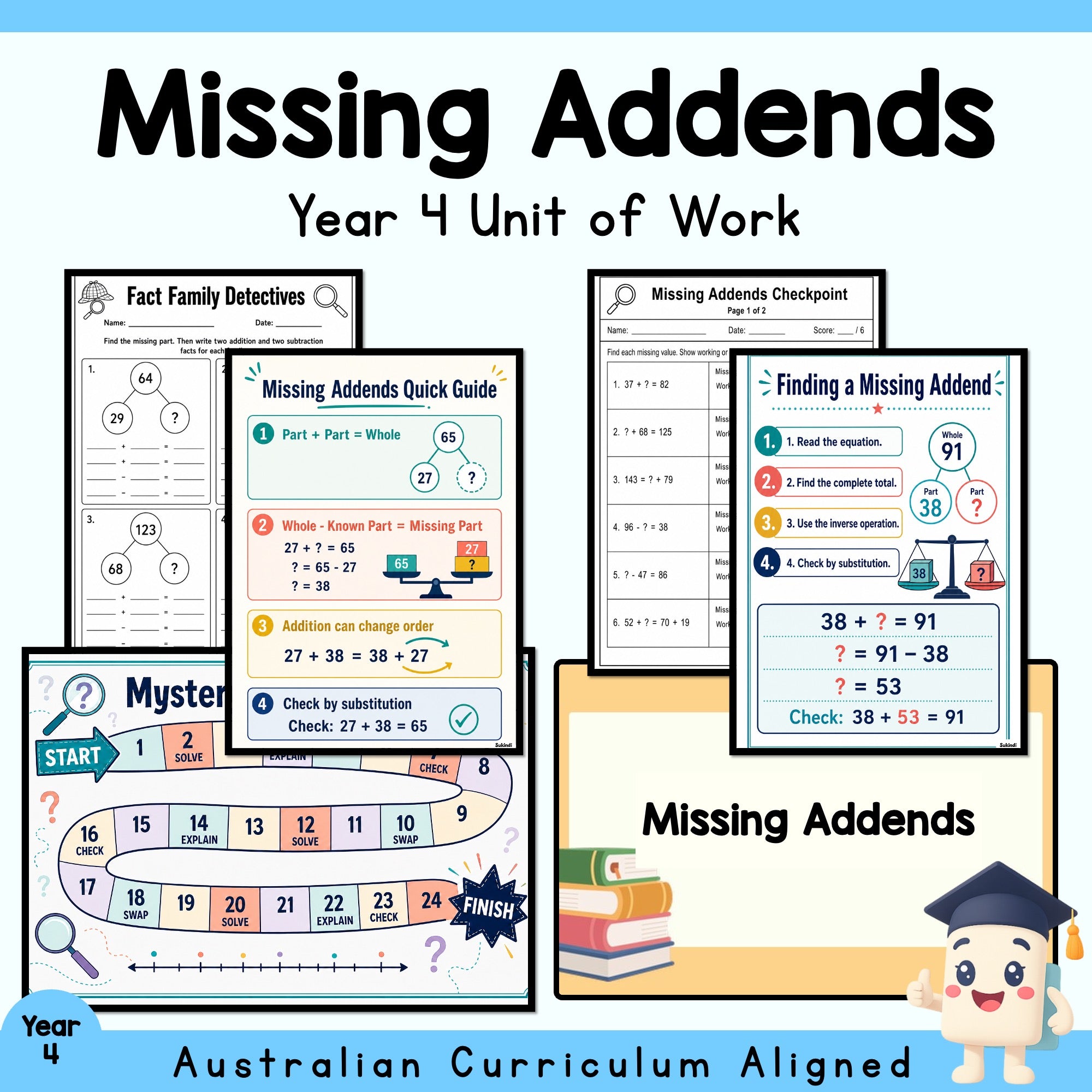 Missing Addends - Year 4