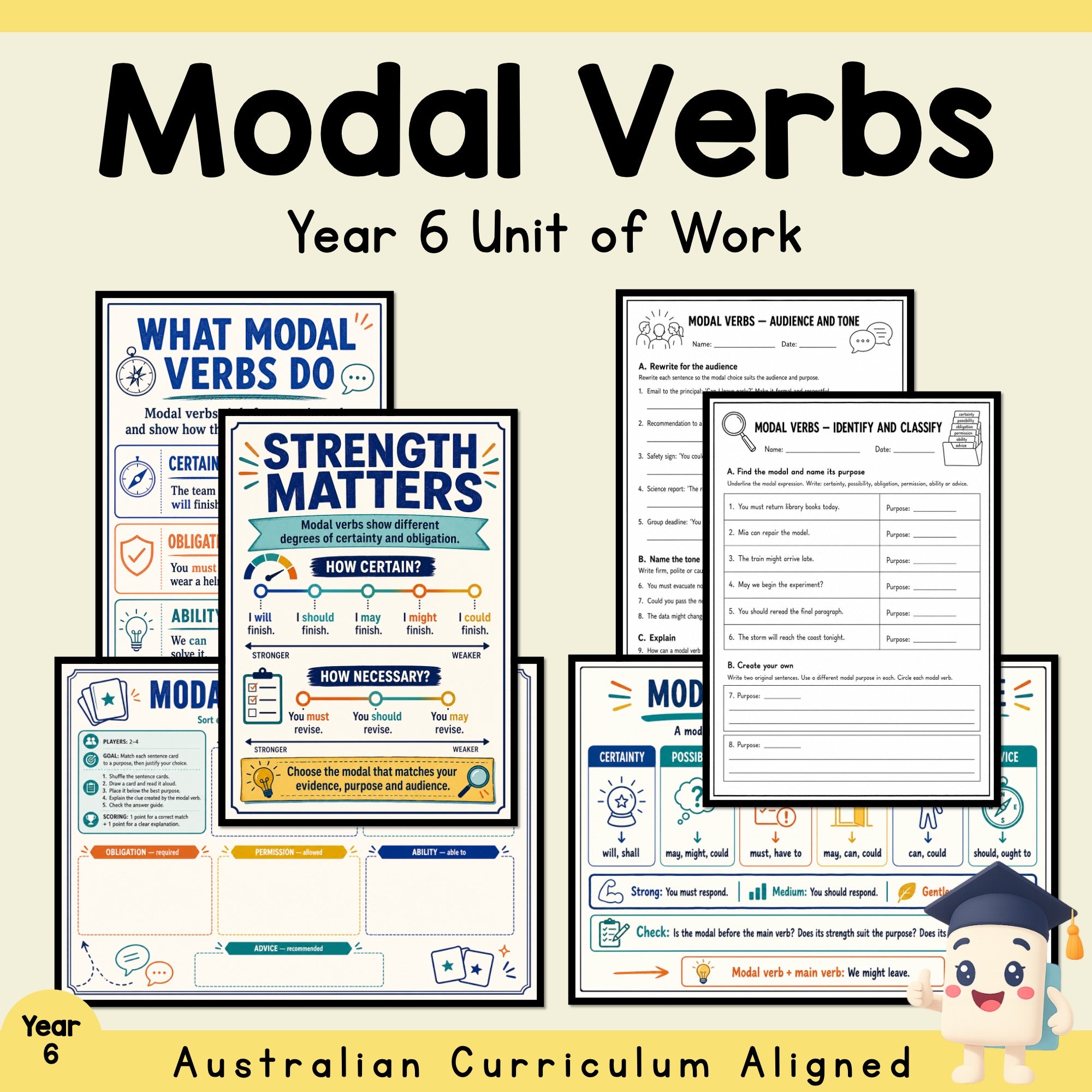 Modal Verbs Year 6 Unit