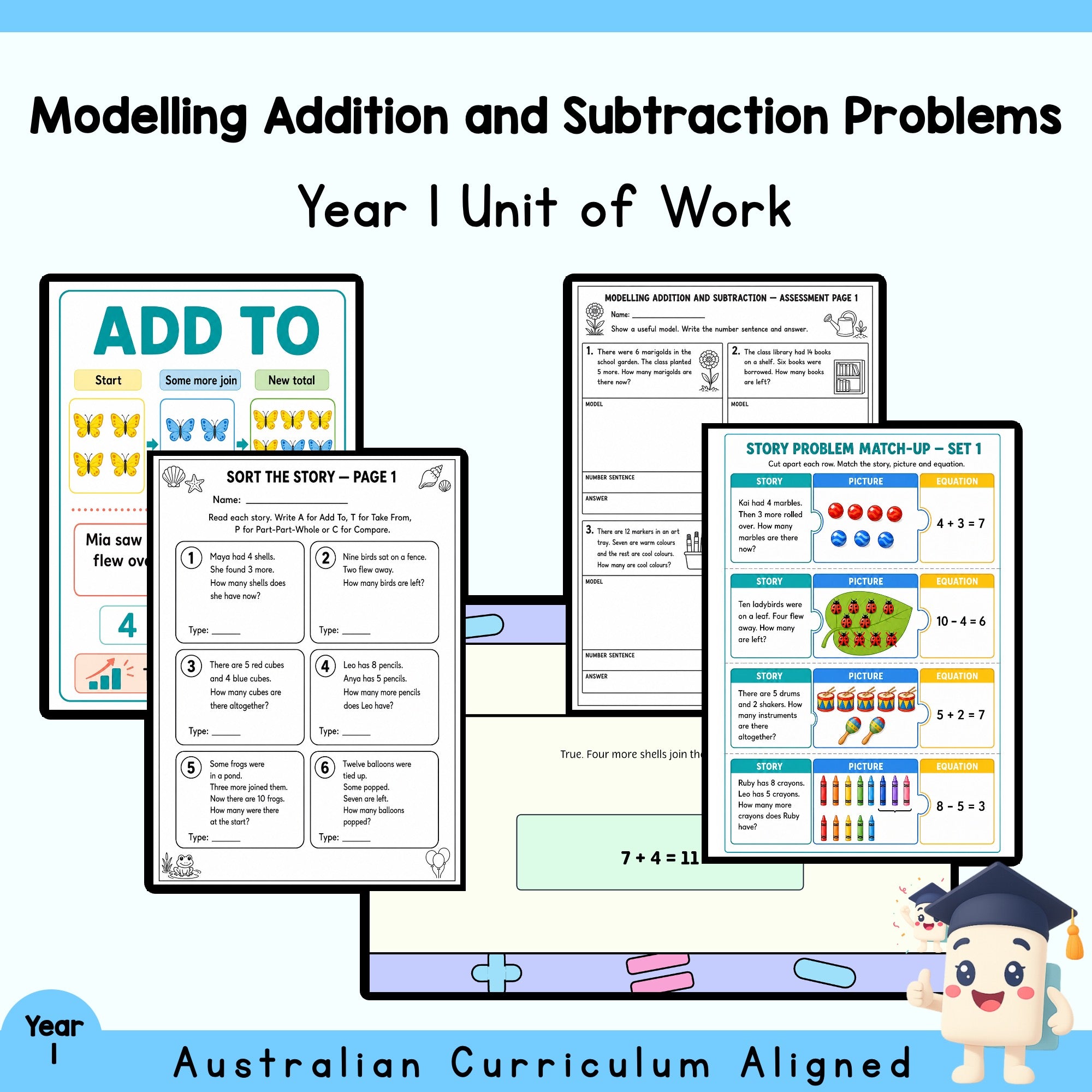 Year 1 Addition and Subtraction Problem Solving