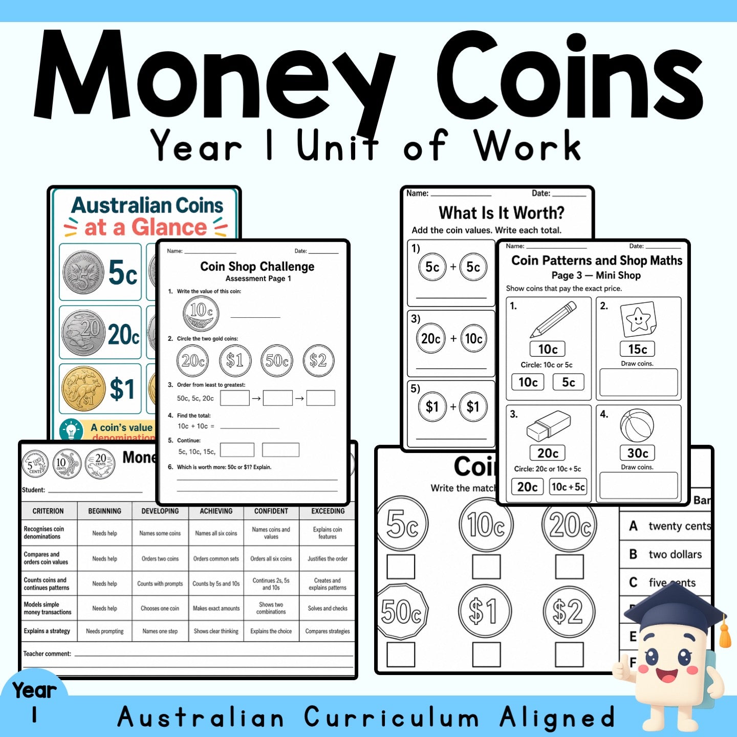 Money Coins – Year 1