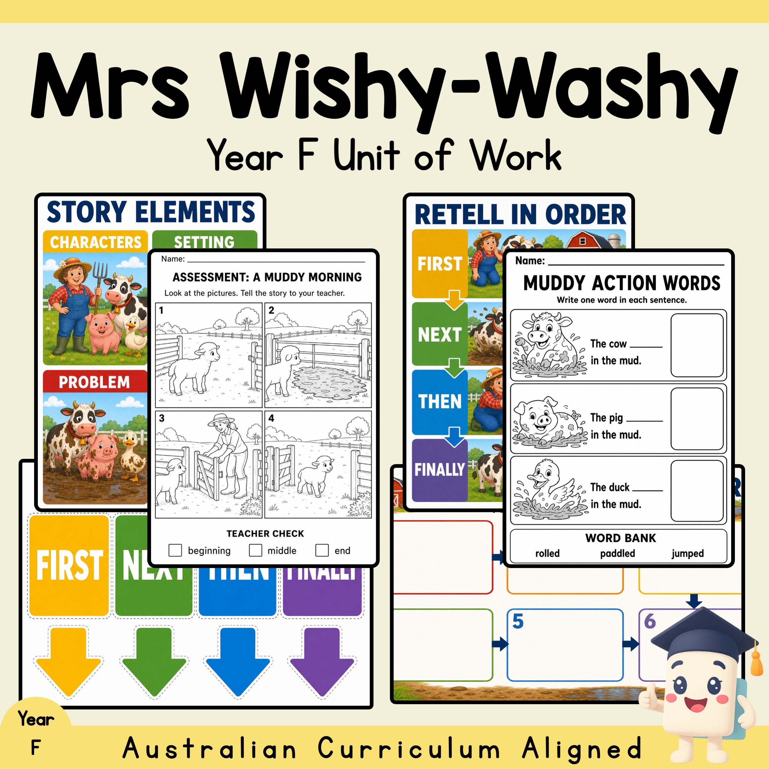 Mrs Wishy-Washy Foundation English Unit