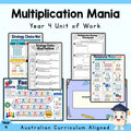 Multiplication Mania Year 4 Maths Unit | Multiplication Strategies, Arrays, Area Models