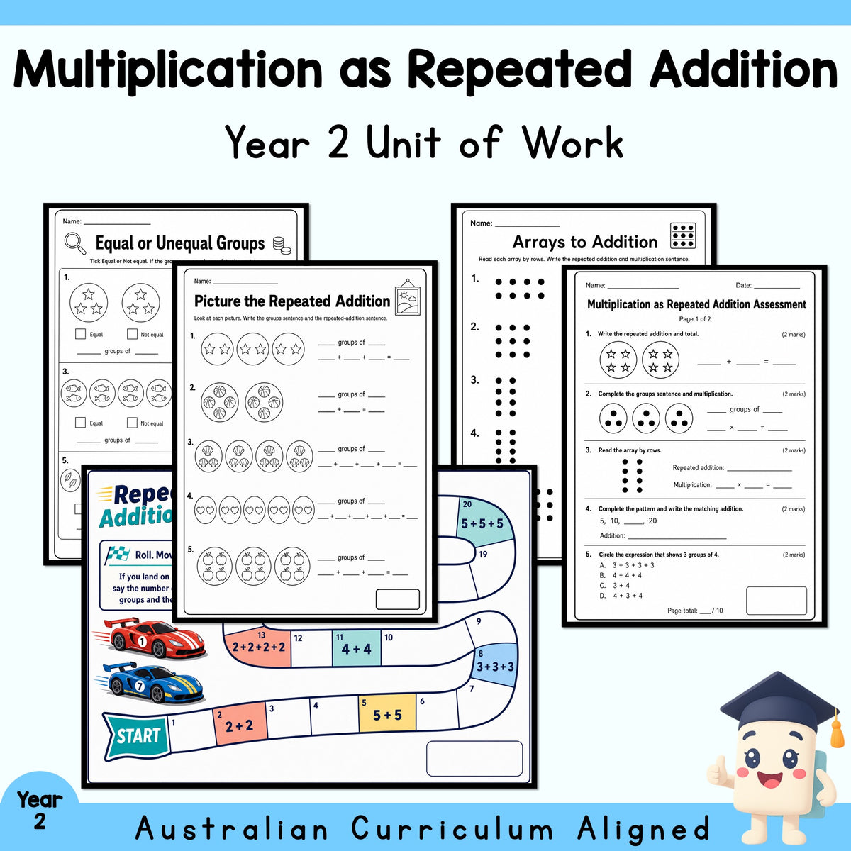 Multiplication as Repeated Addition – Year 2 — cover