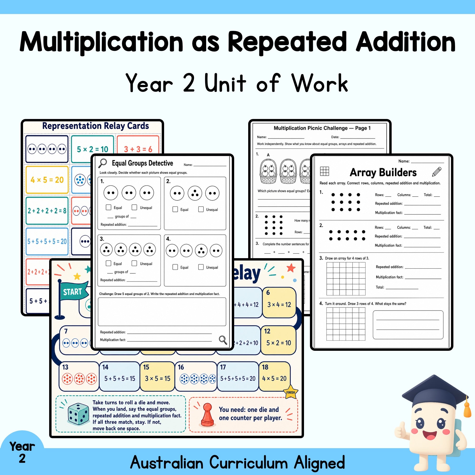 Multiplication as Repeated Addition — Year 2