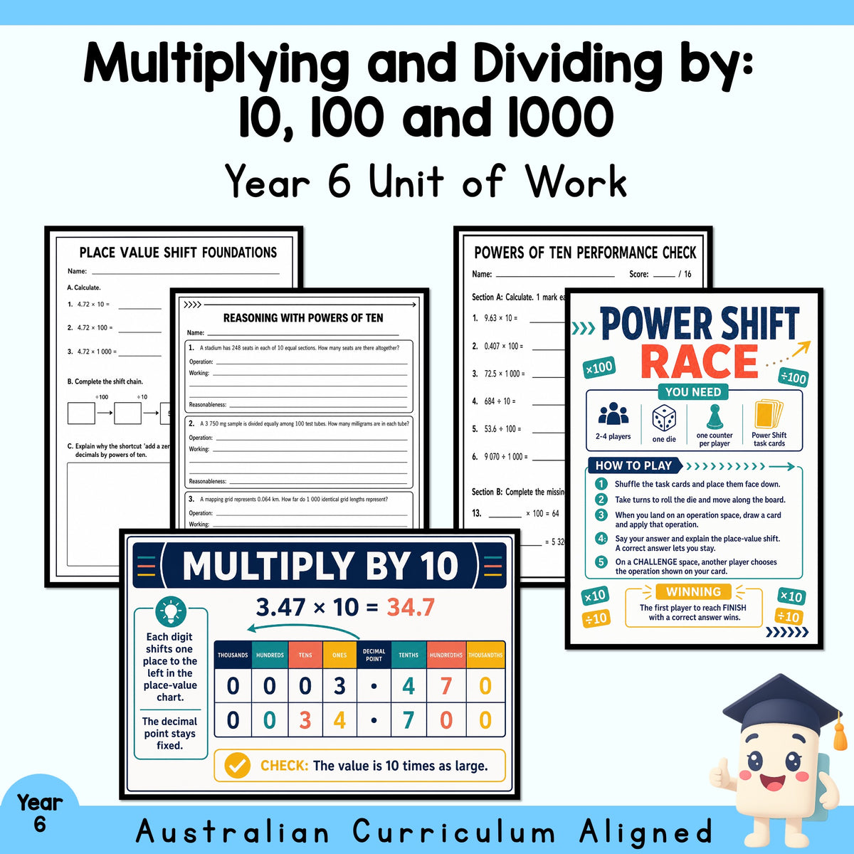 Year 6 Powers of Ten Unit — cover