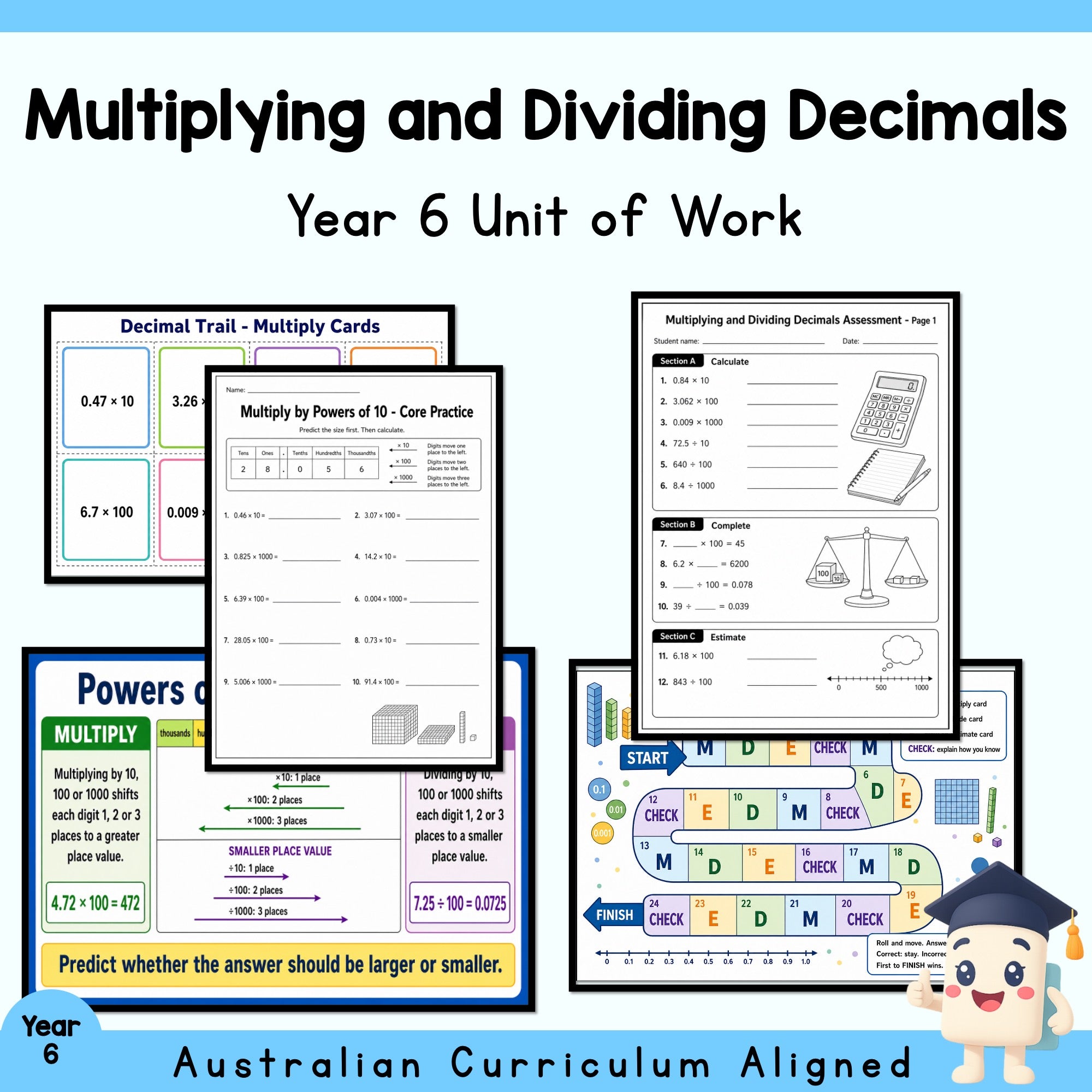 Multiplying and Dividing Decimals – Year 6