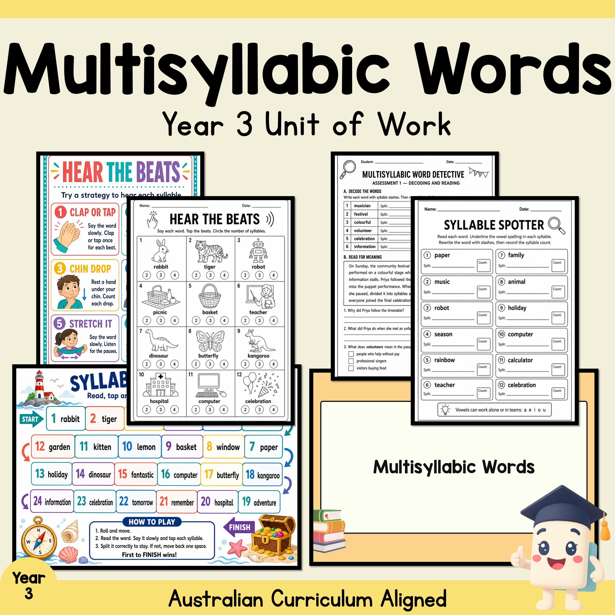 Multisyllabic Words – Year 3
