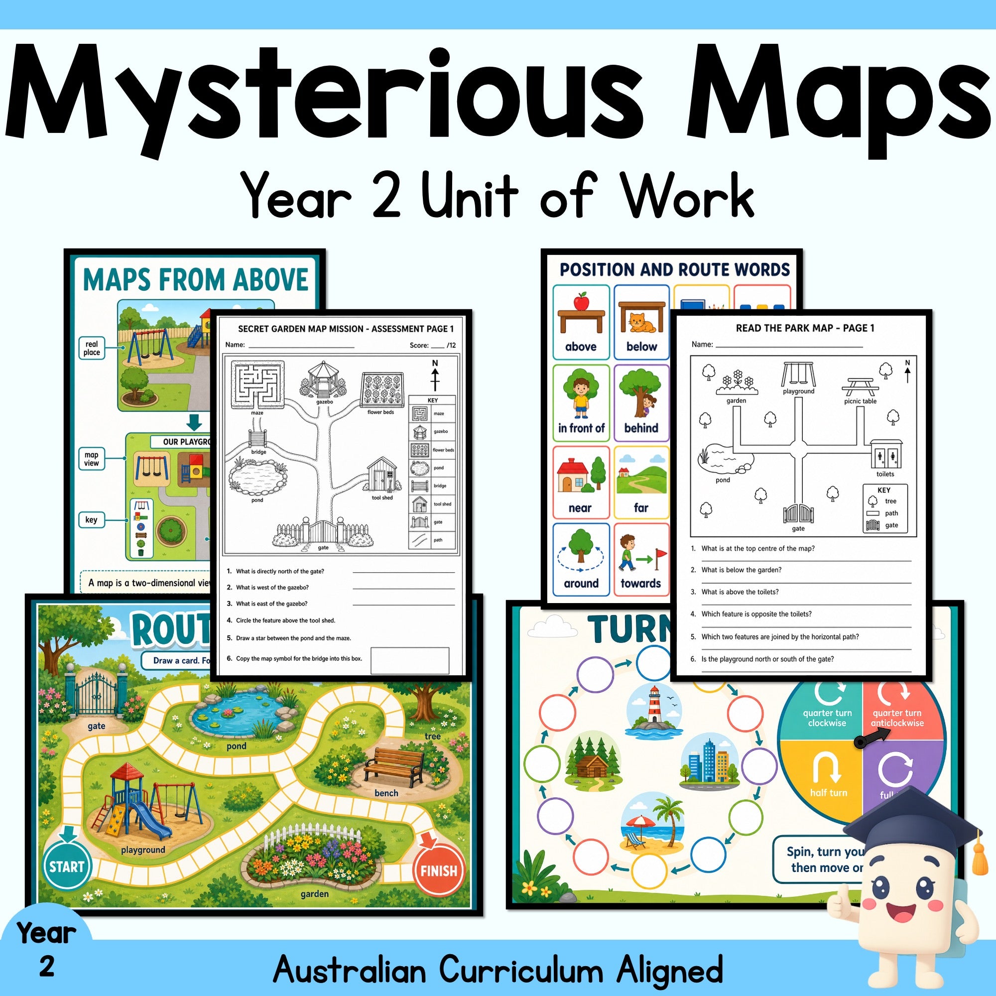Mysterious Maps Year 2 Maths Unit