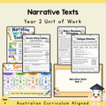 Year 2 Narrative Texts Unit | Worksheets, Games & Assessment