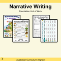 Foundation Narrative Writing Unit | Worksheets, Activities & Assessment