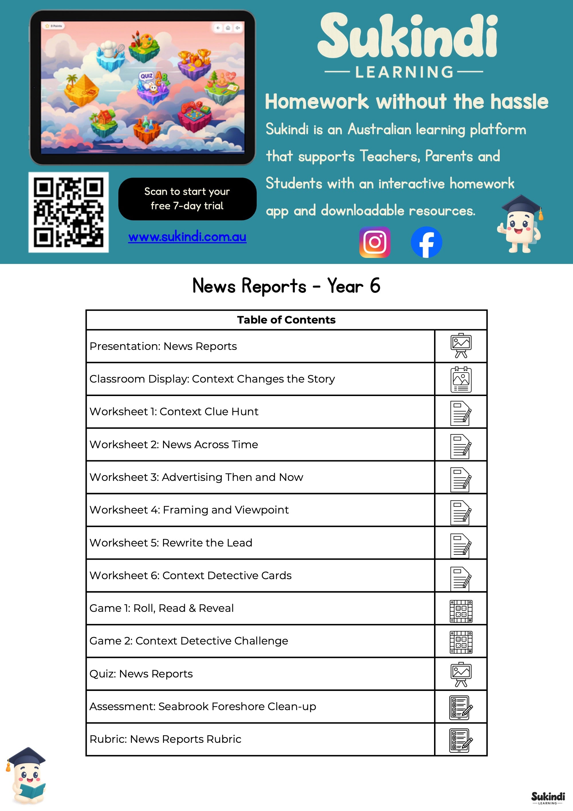 News Reports — Year 6 English Unit