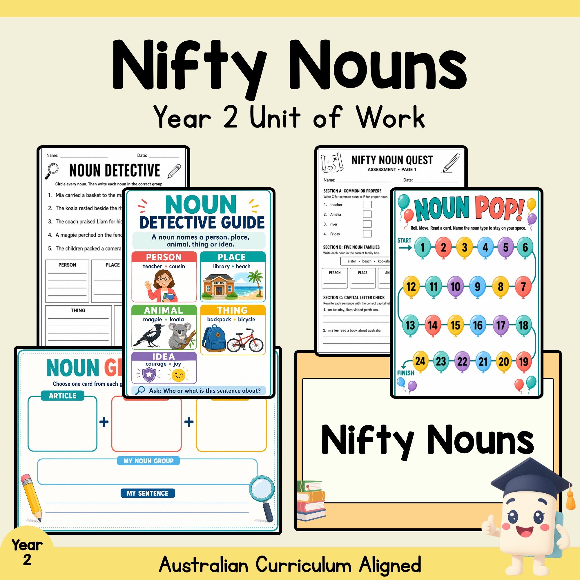 Nifty Nouns: Year 2 Grammar Unit