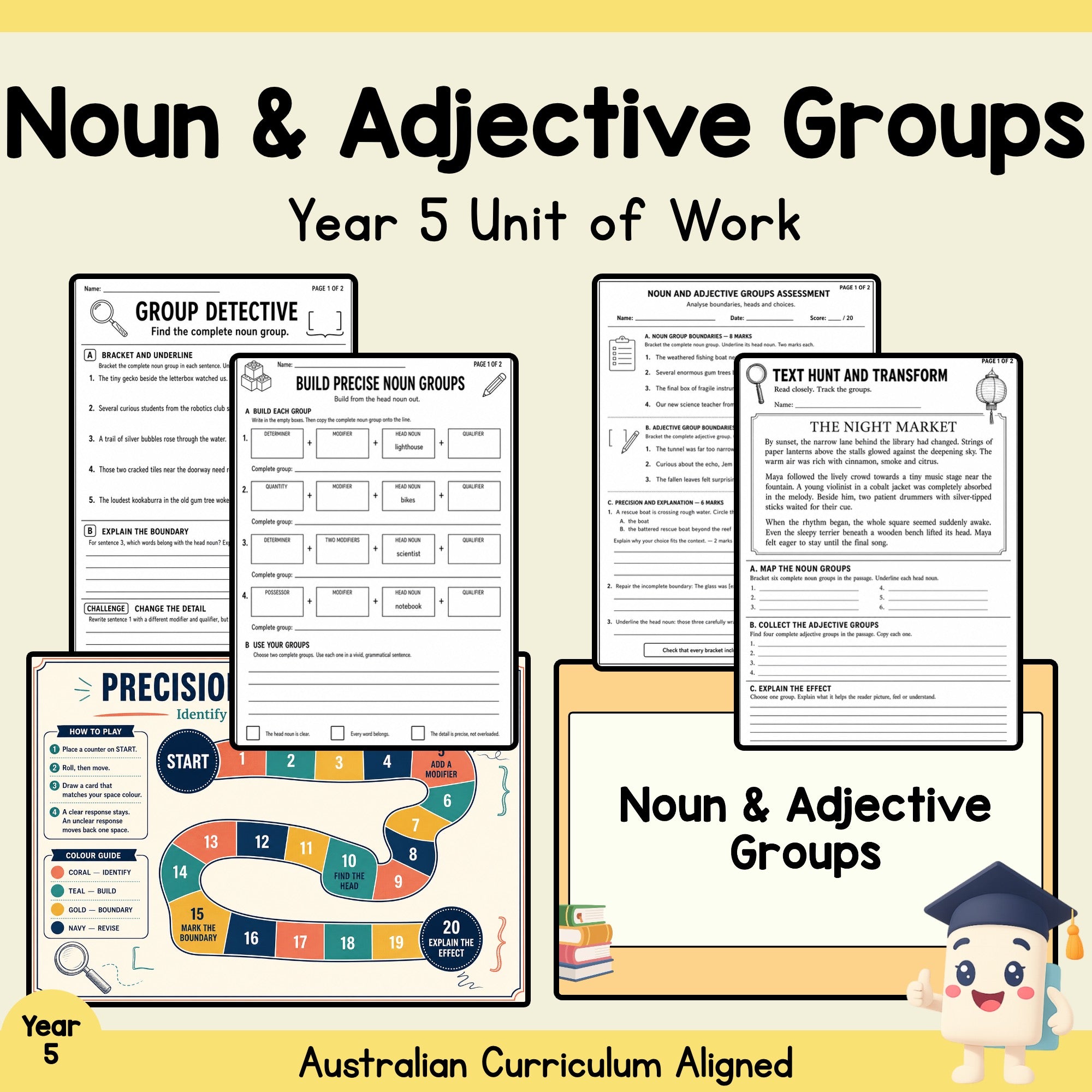 Noun & Adjective Groups — Year 5