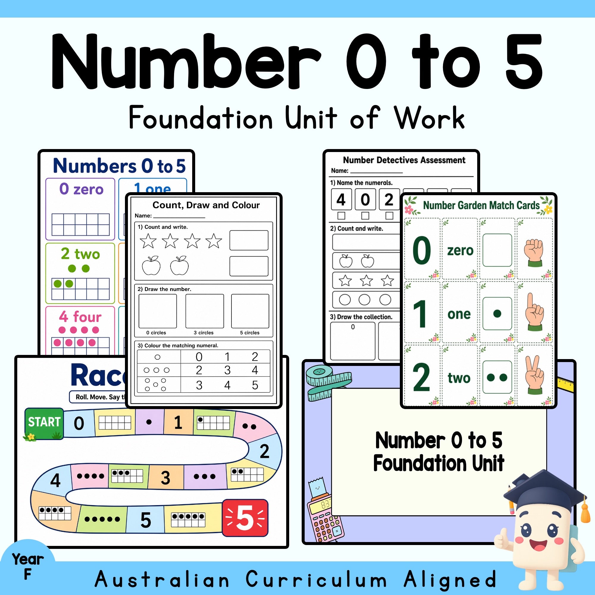 Numbers 0 to 5 Foundation Unit