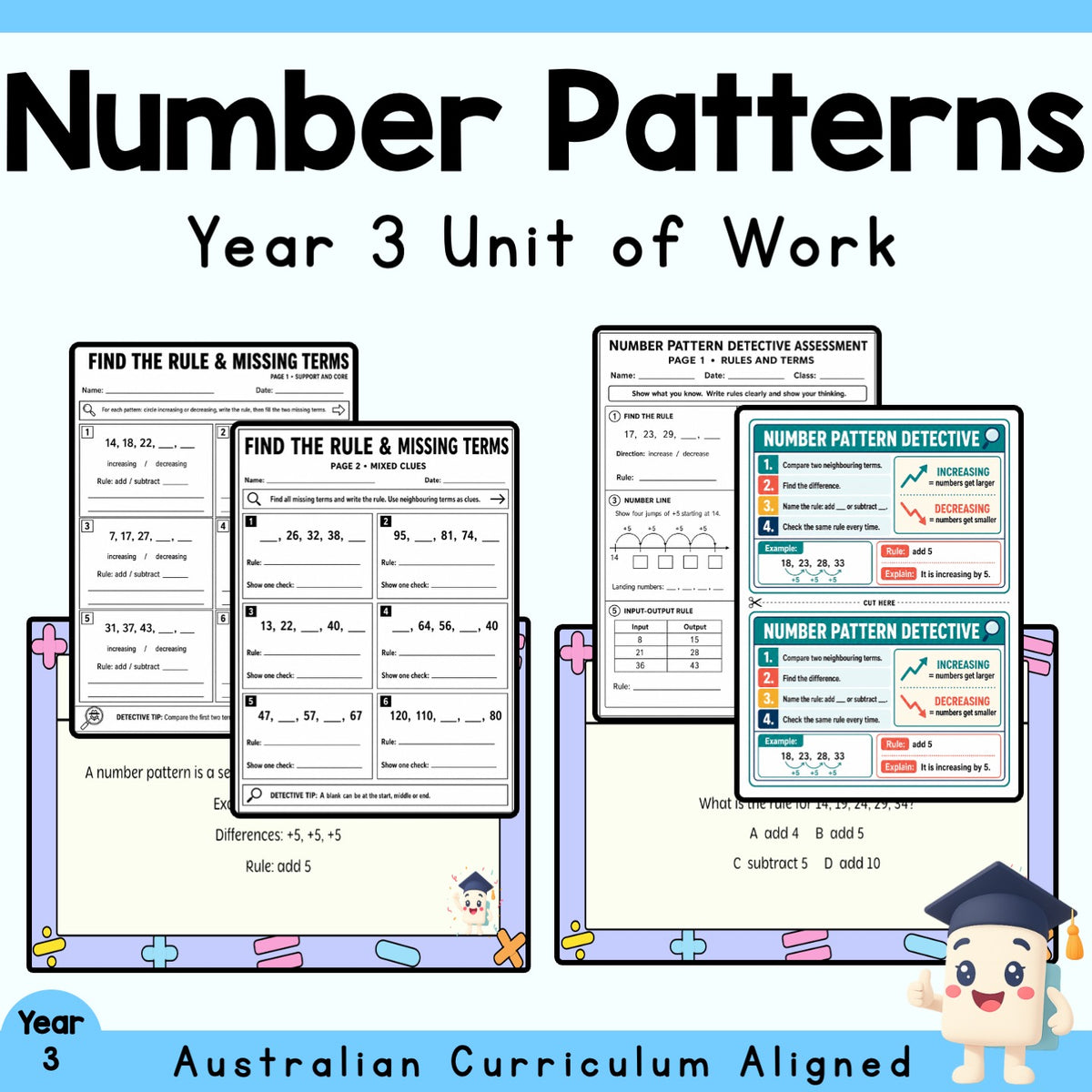 Number Patterns - Year 3 Unit