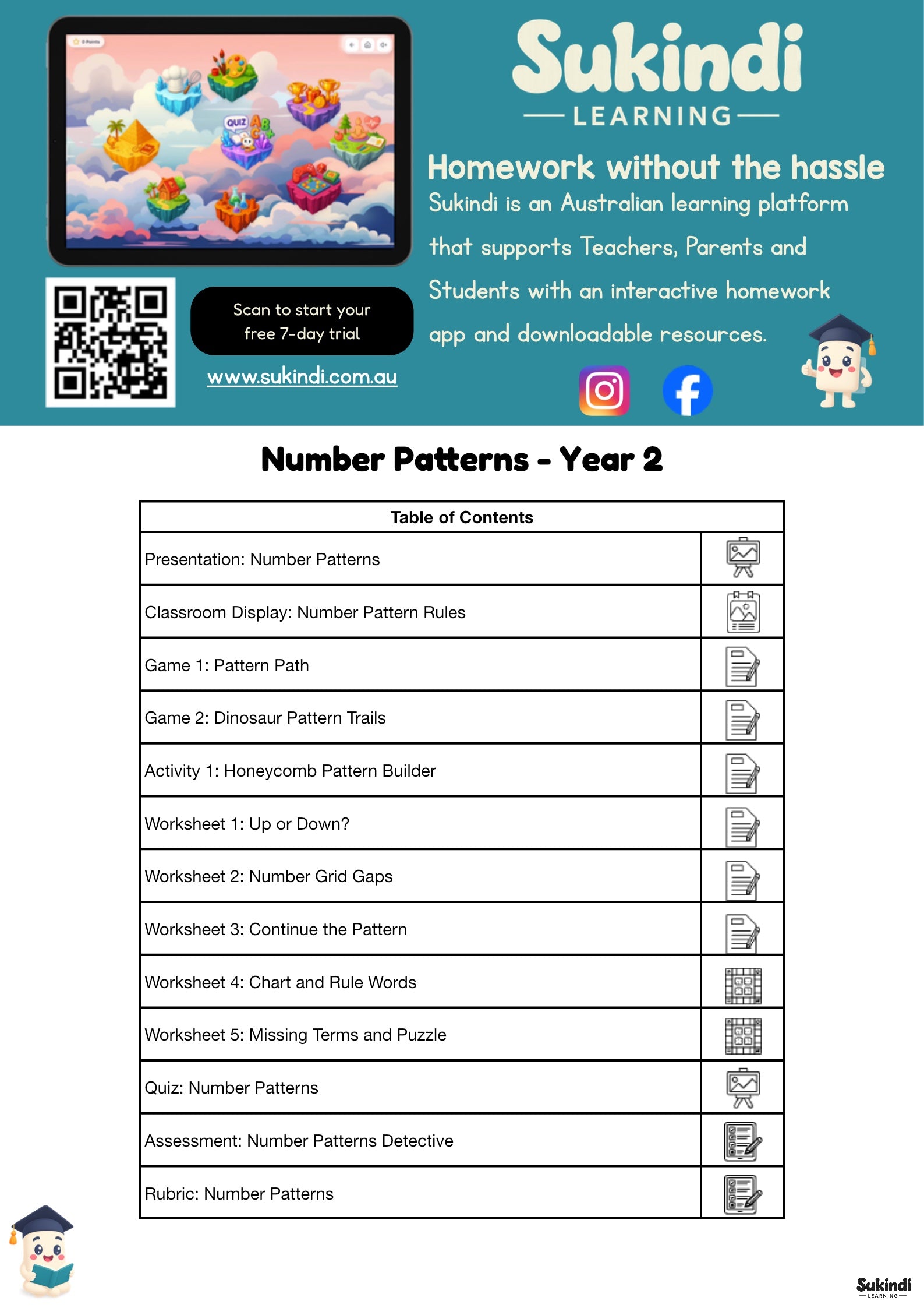 Year 2 Number Patterns Unit