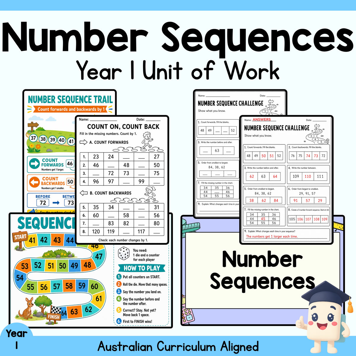 Number Sequences Unit – Year 1
