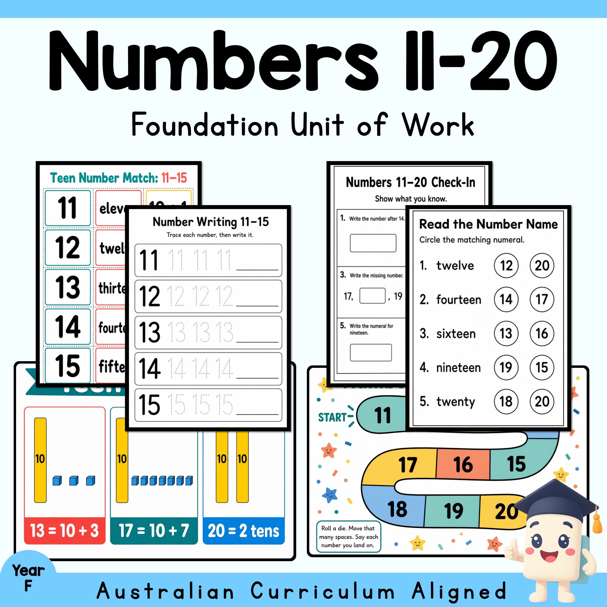 Numbers 11-20 Foundation Maths Unit