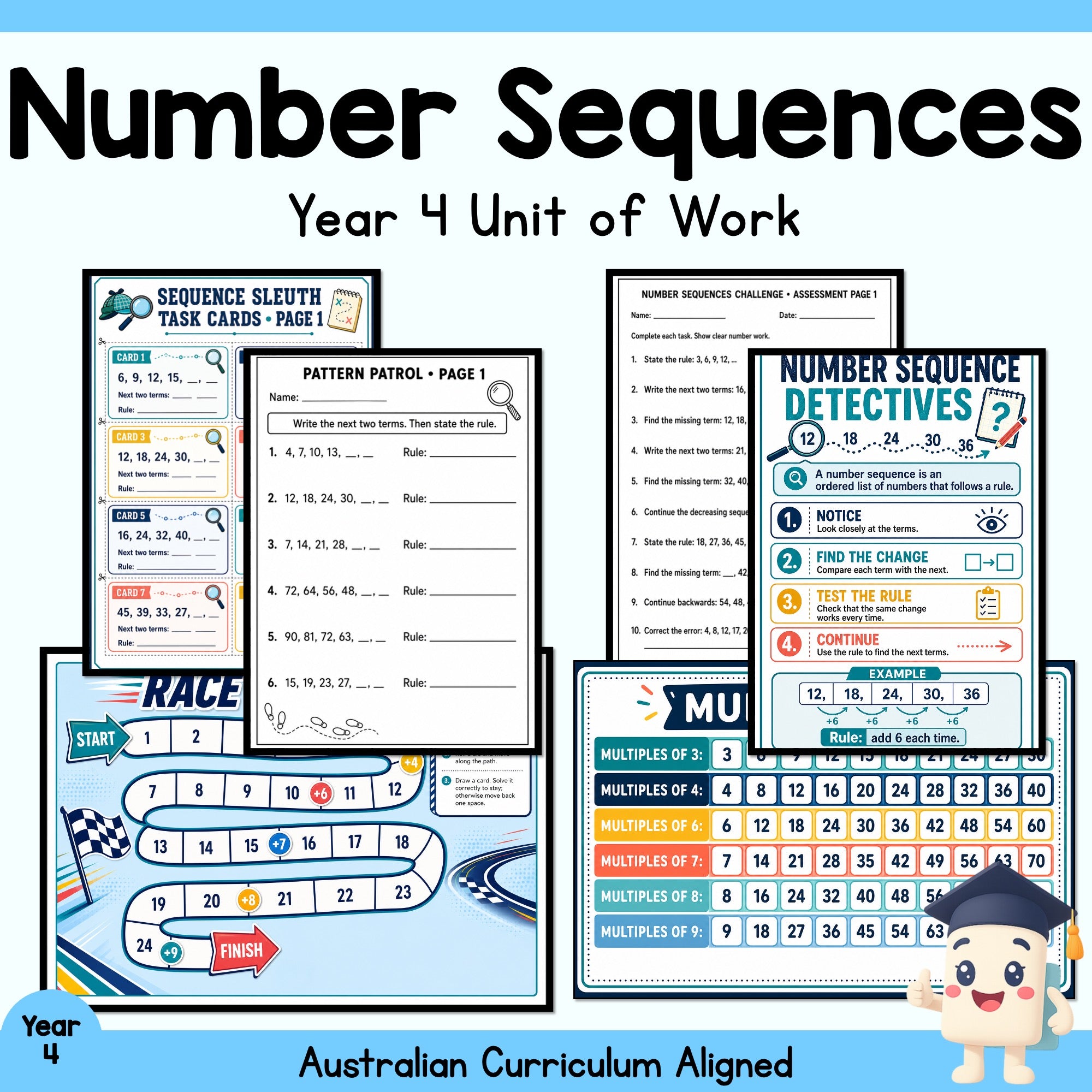 Number Sequences – Year 4