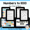 Year 2 Numbers to 1000 Unit | Worksheets, Games & Assessment