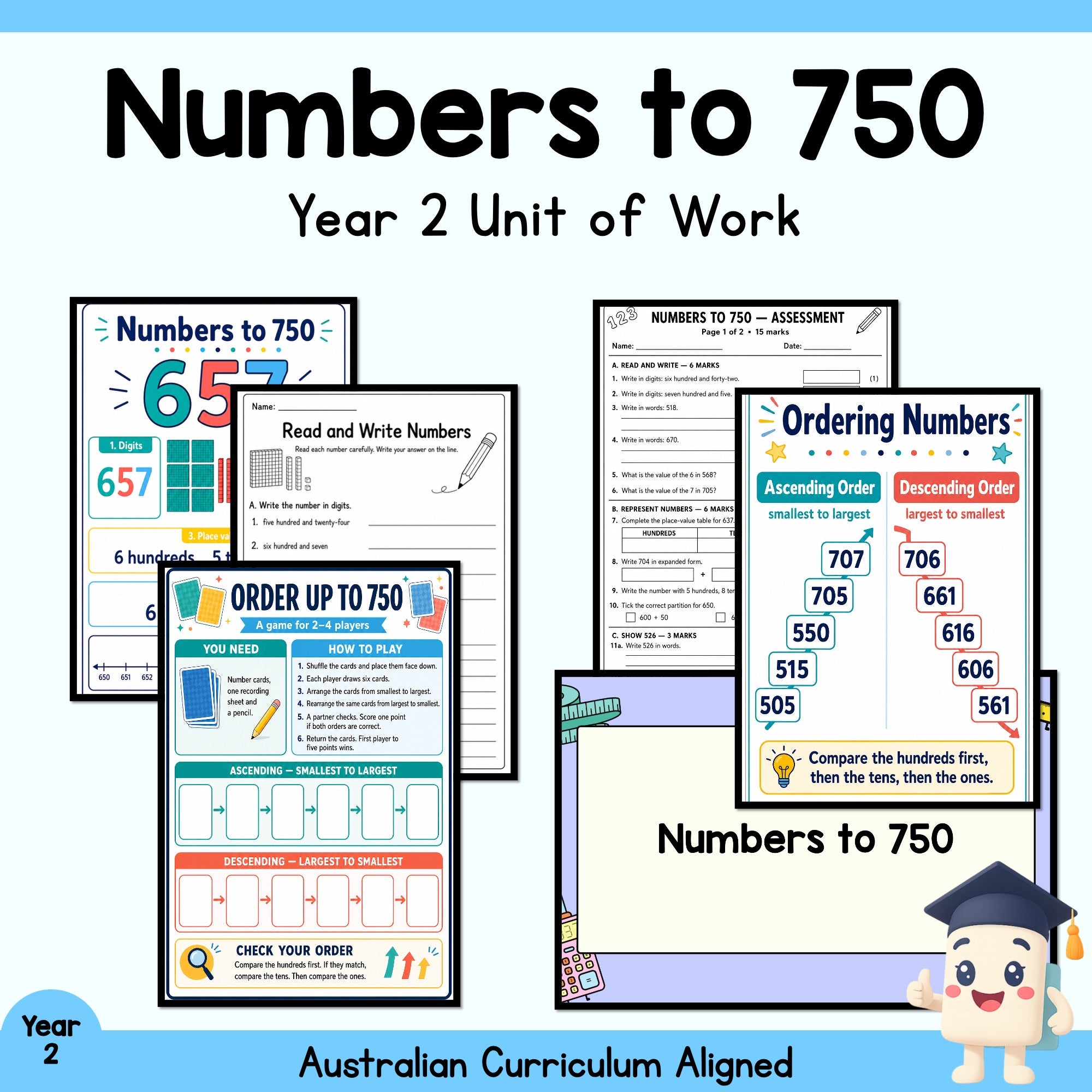 Numbers to 750 - Year 2 Maths Unit