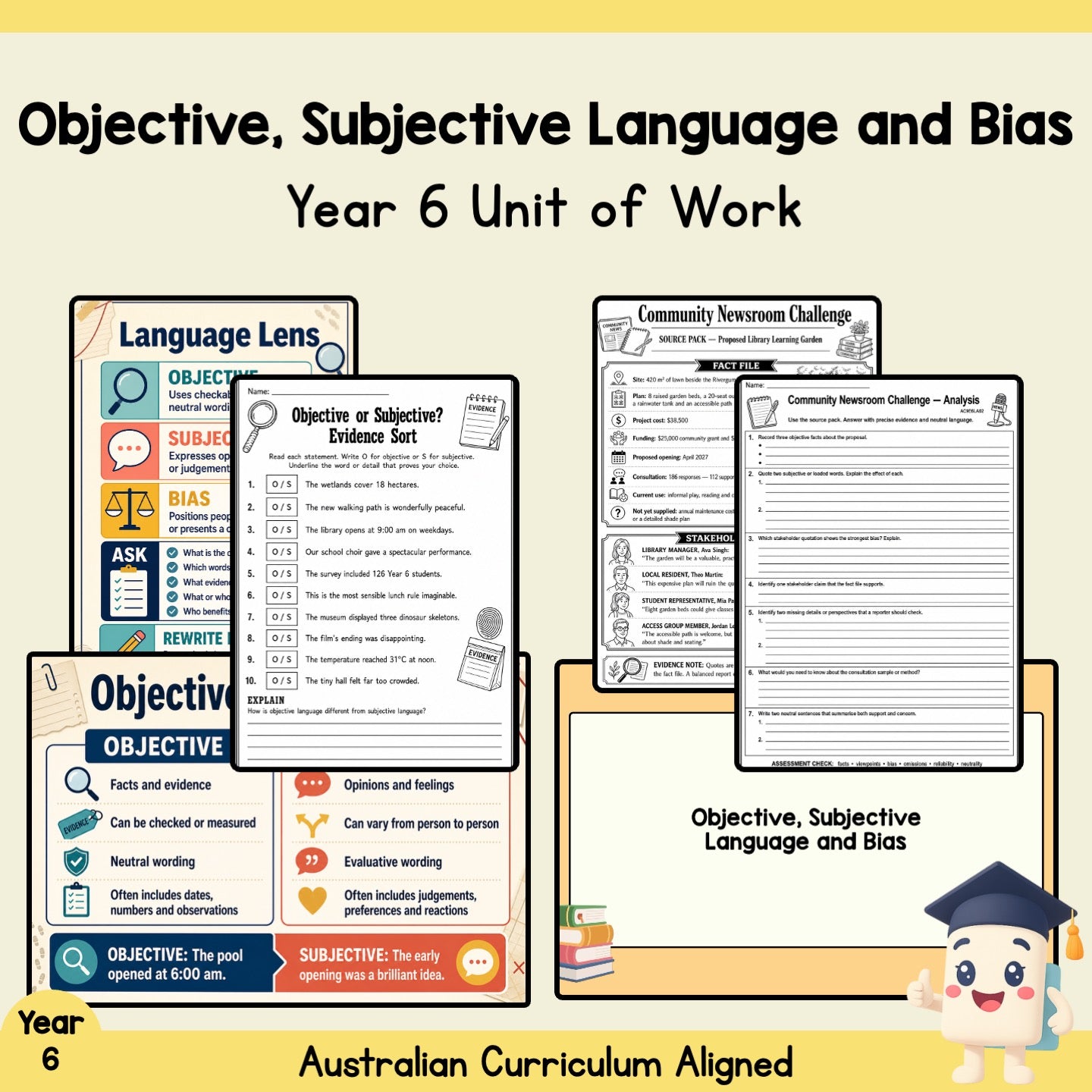 Objective, Subjective Language and Bias