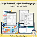 Objective and Subjective Language – Year 4