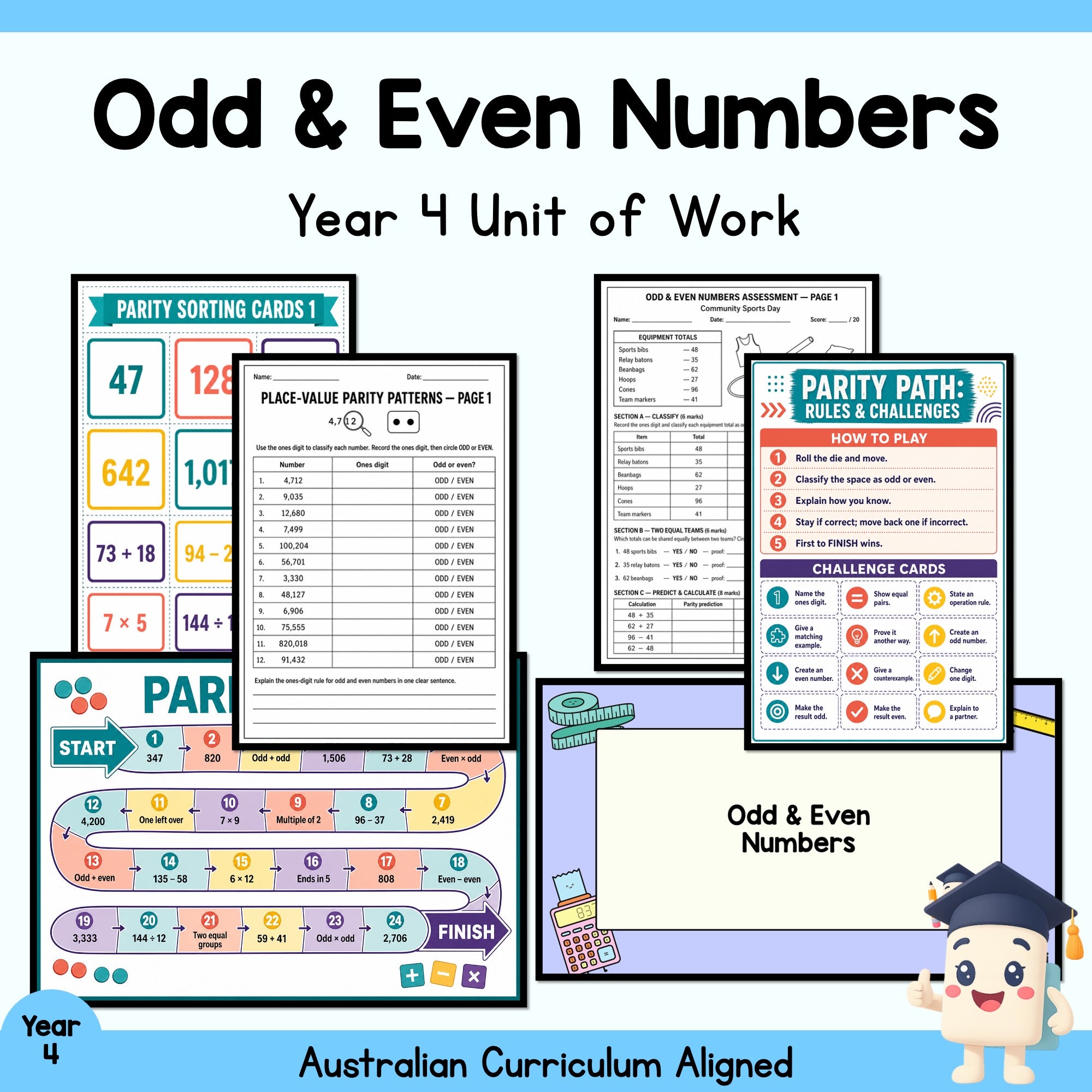 Odd & Even Numbers Year 4 Unit