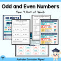 Odd and Even Numbers Year 4