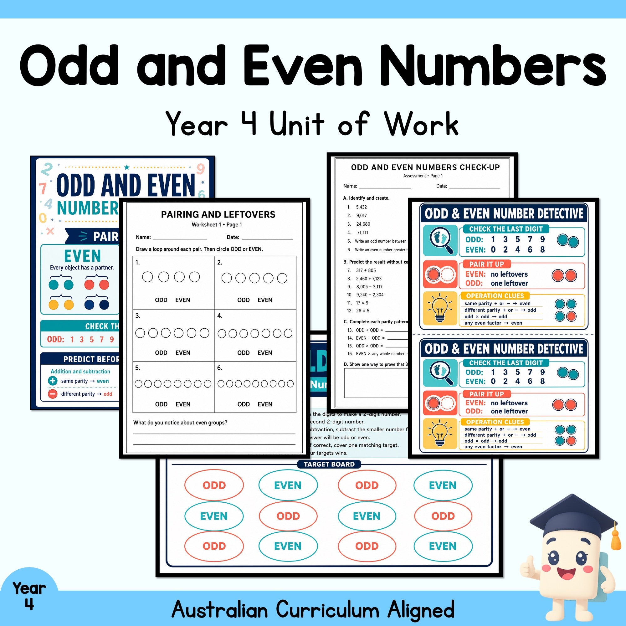 Odd and Even Numbers Year 4
