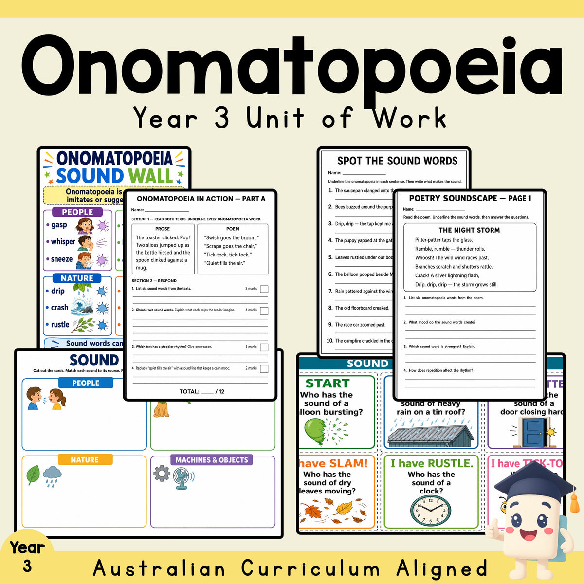 Year 3 Onomatopoeia Unit