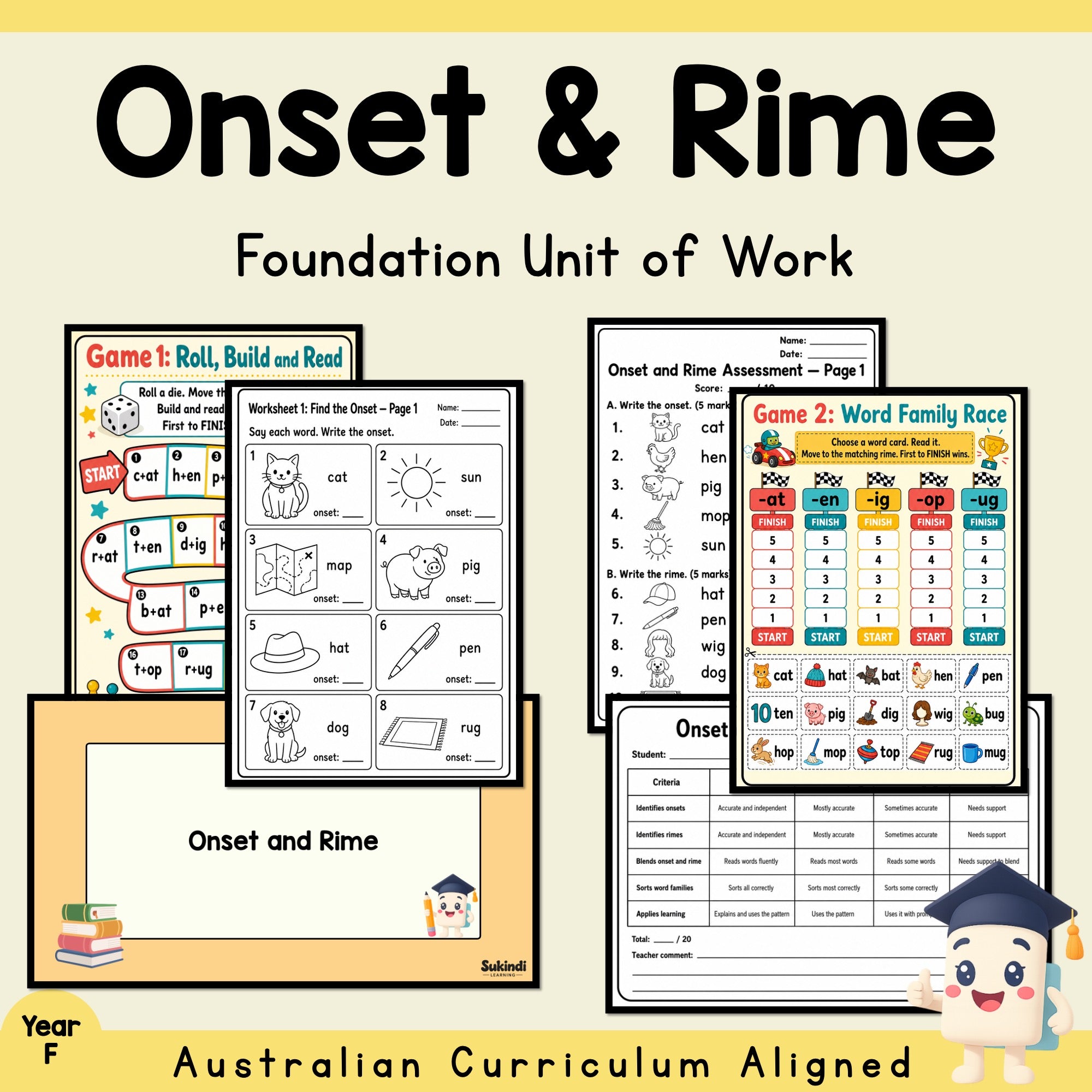 Onset and Rime — Foundation Unit