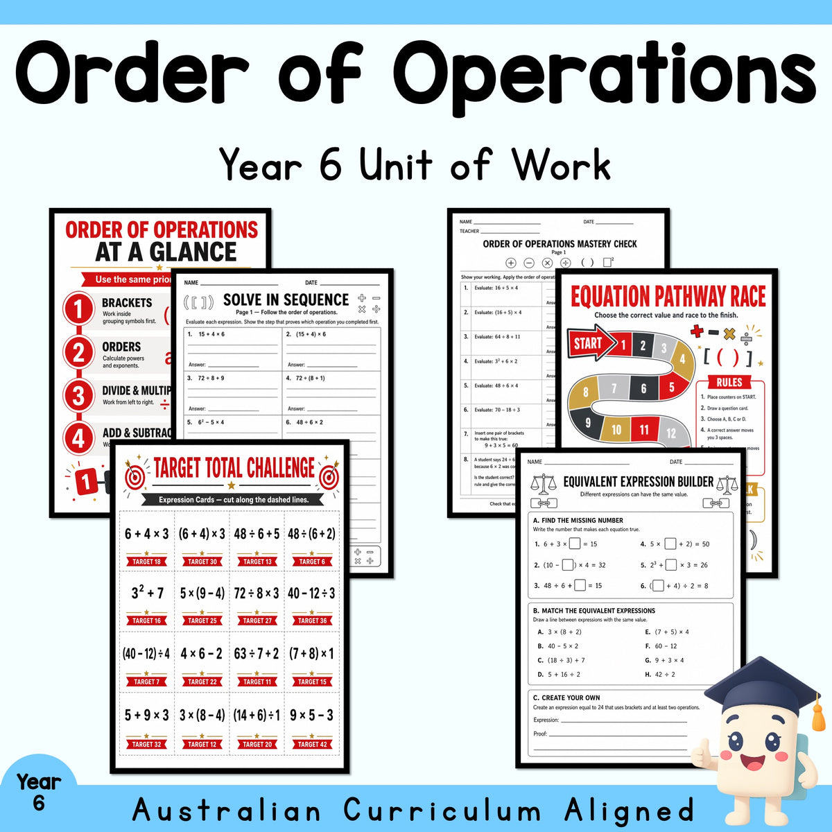 Order of Operations - Year 6 Maths Unit — cover