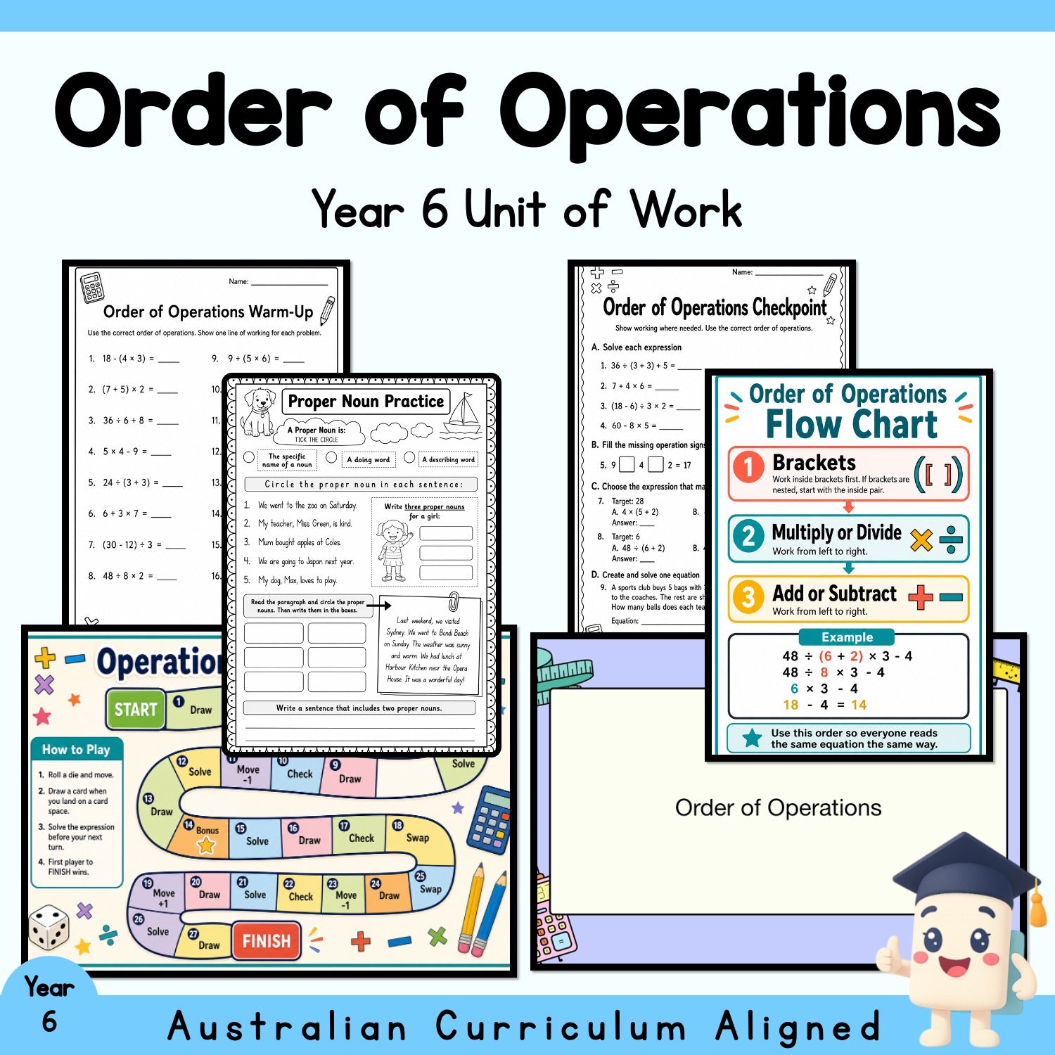 Order of Operations Year 6 Maths Unit
